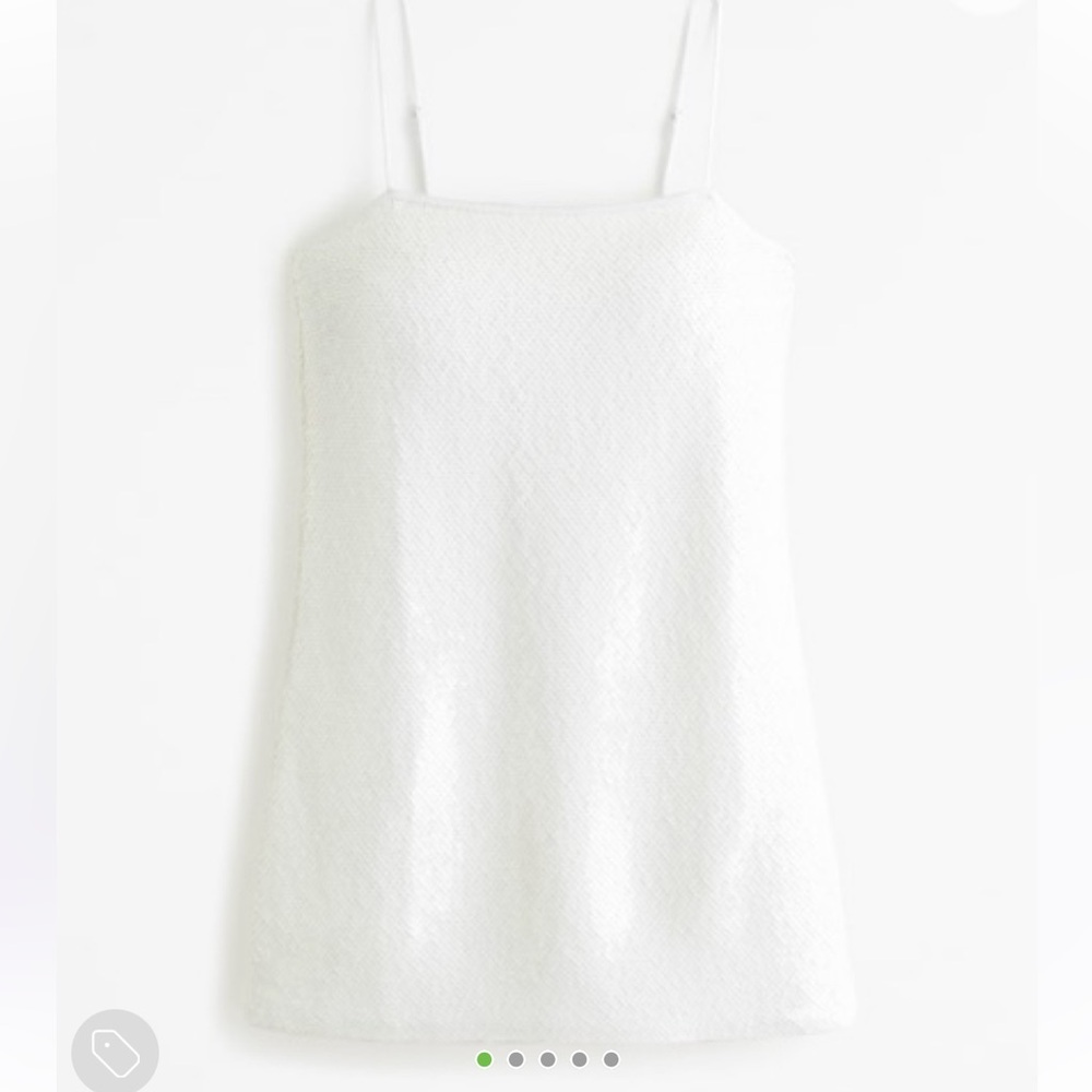 Sequin square neck mini dress